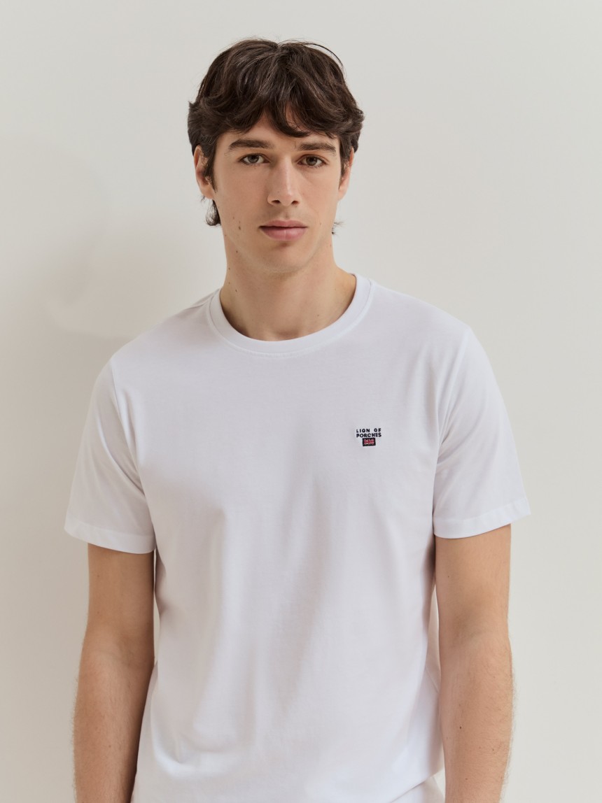T-shirt básica em algodão