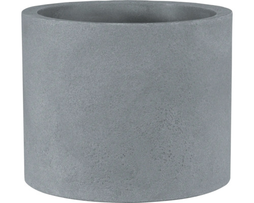 Geli Rondo kunststof bloempot, 39x39x32 cm, lichte betonkleur
