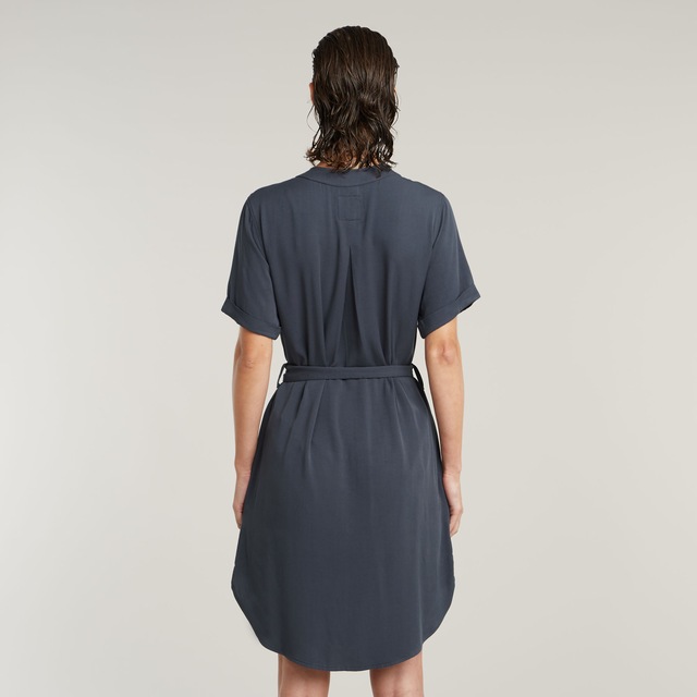 G-STAR Blusenkleid »Belted Dress« Brusttasche mit Bindegürtel