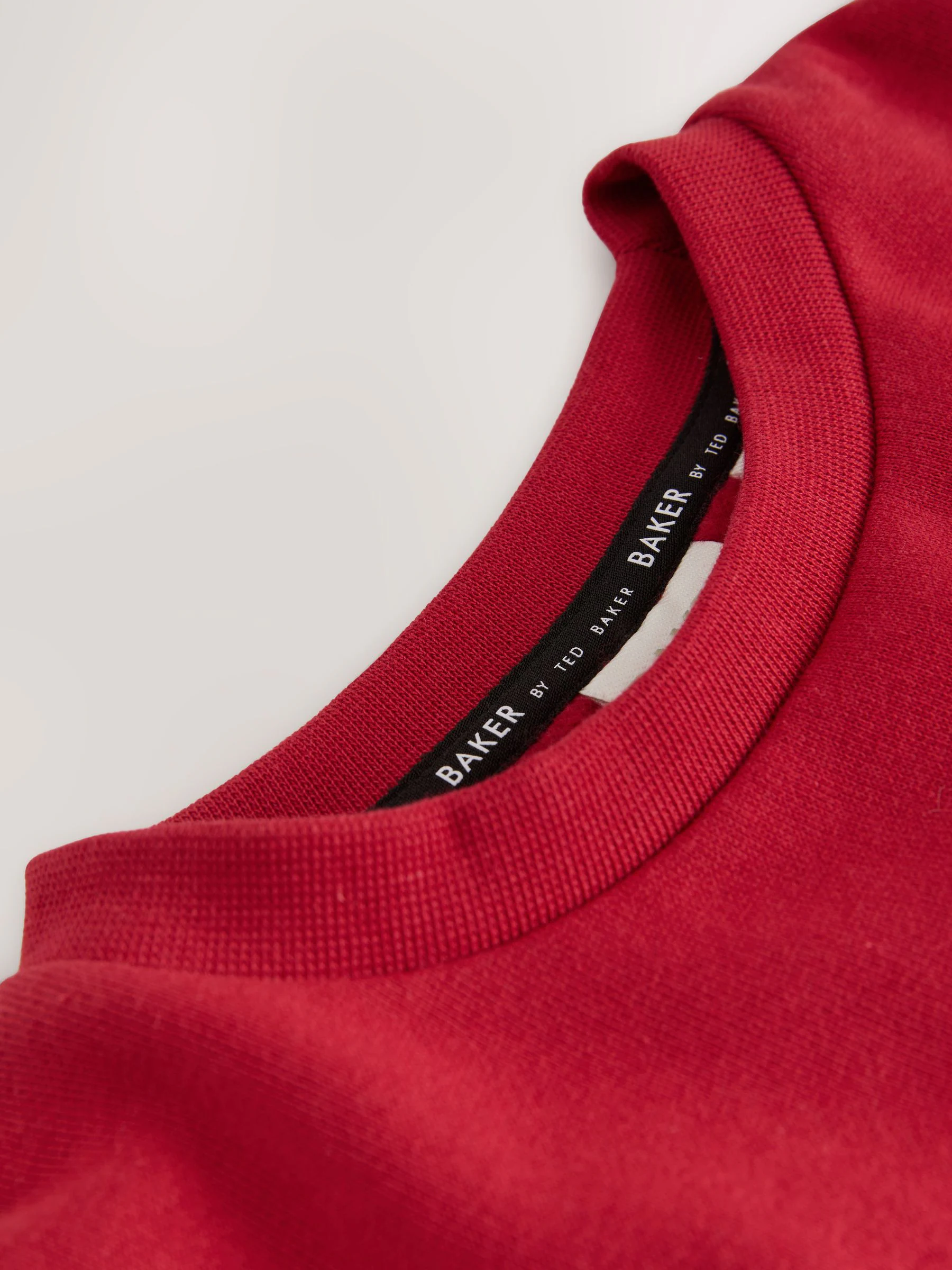 Rood - Baker by Ted Baker - Set van oversized sweatshirt en joggingbroek met print