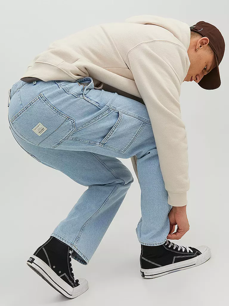 JACK & JONES Jeans JJIEDDIE JJUTILITY MF hellblau