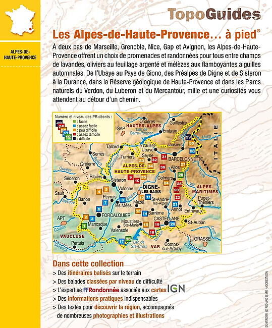 FFRP - D004 LES ALPES-DE-HAUTE-PROVENCE A PIED FFRP
