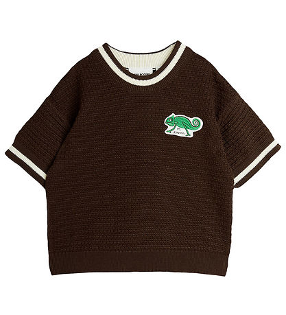 Mini Rodini T-Shirt - Strick - Eidechse - Braun