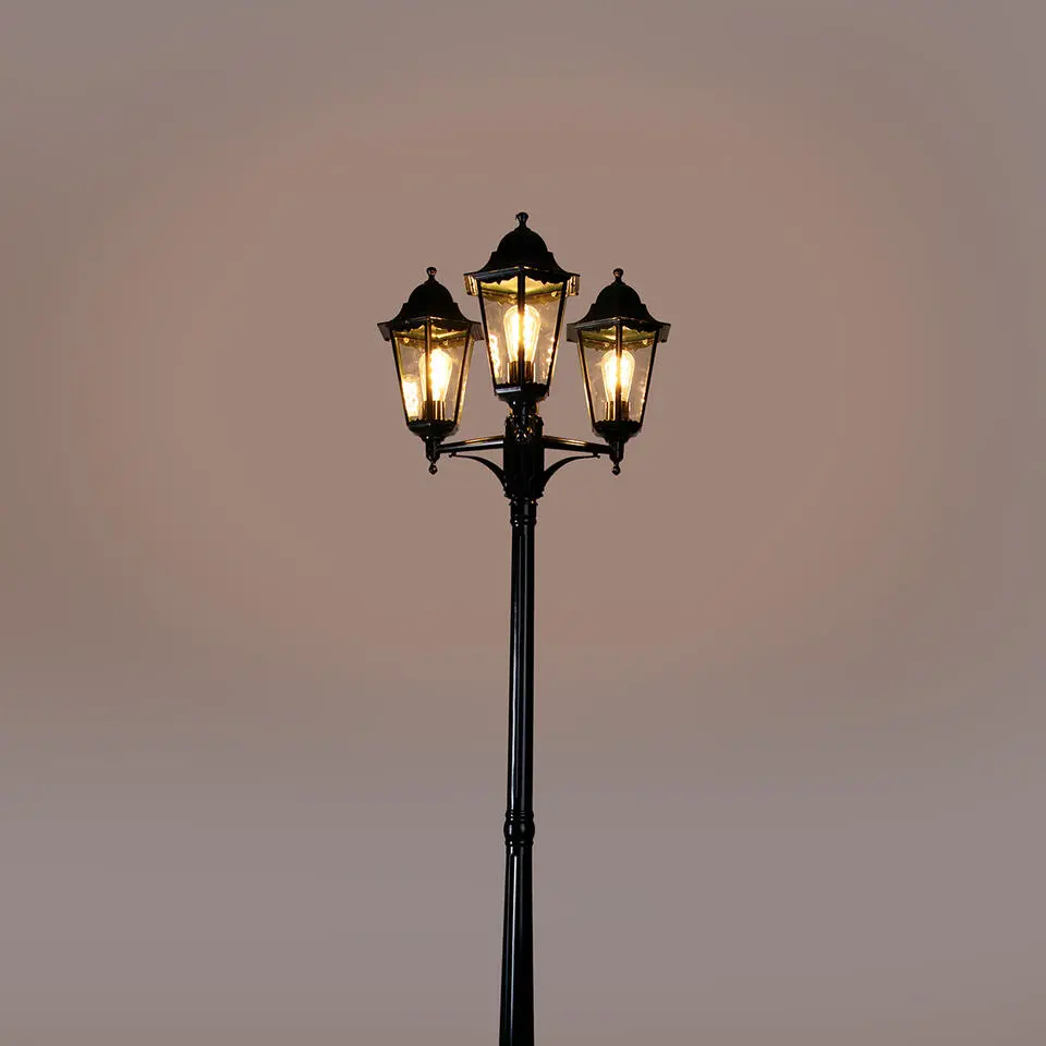 Qazqa staande buitenlampen new orleans groen e27