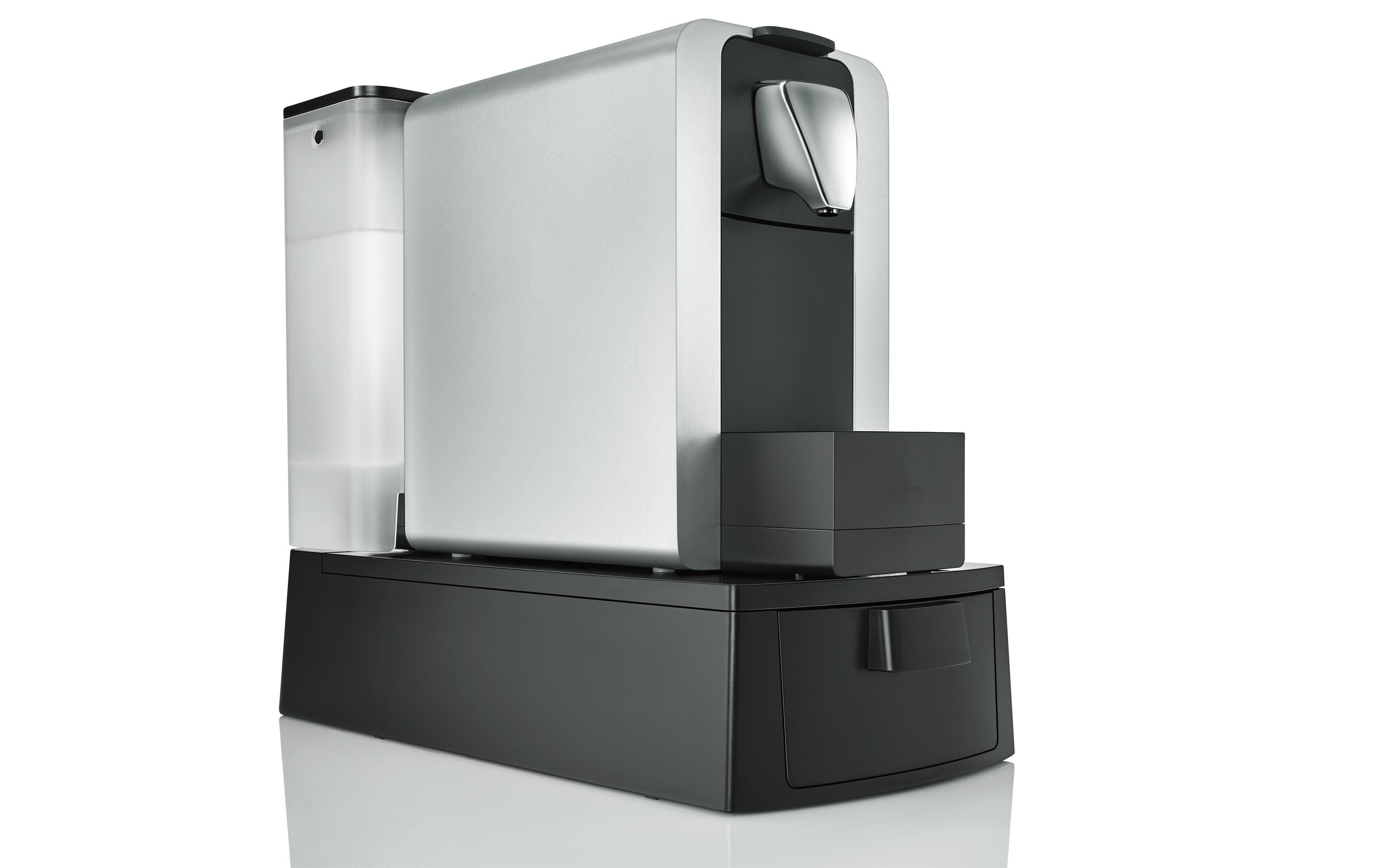 Kapselmaschine Compact Pro XL Schwarz/Silber<br>Kaffeemaschine für die Verwendung mit Kapseln des Delizio-Systems