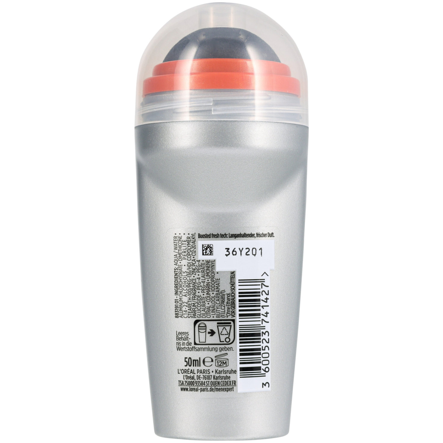 L'Oréal Men Expert Deo Roll-on Invicible 96h