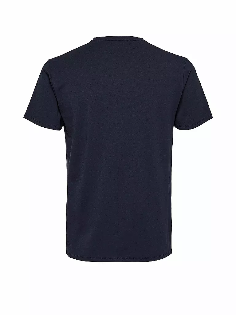 SELECTED T-Shirt SLHNEWPIMA blau