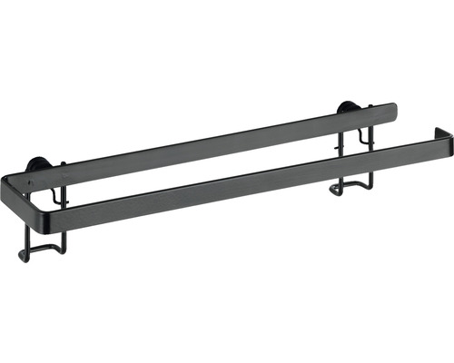 Wenko Turbo-Loc Gala zwarte keukenrolhouder + adapter