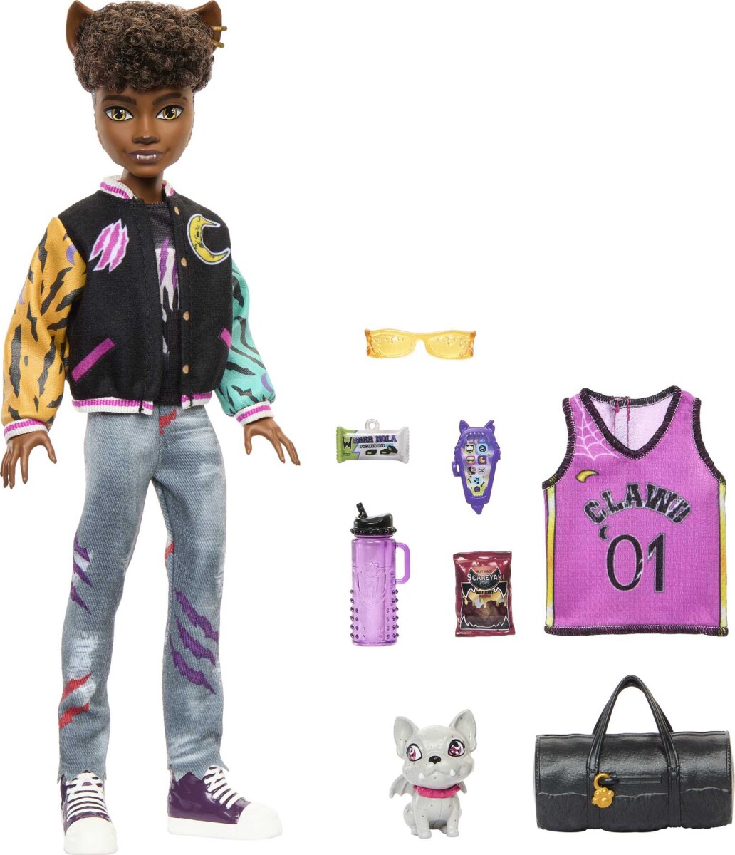 Monster High Dukke - Clawd Med Kæledyr