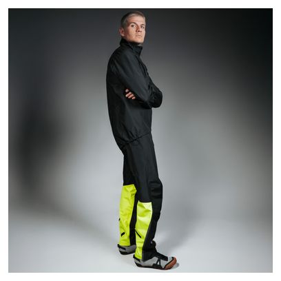 Pantalon Imperméable Homme Gore Wear Glidewheel Gore-Tex Noir/Jaune Fluo