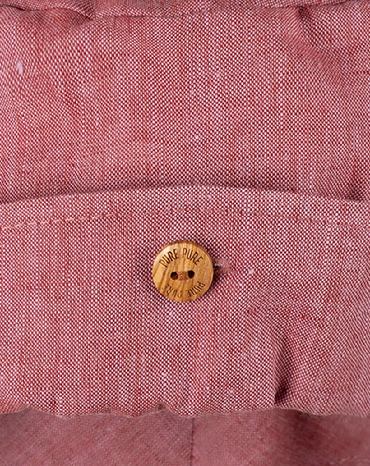 Leinen-Sommerhut BUTTON in mauve