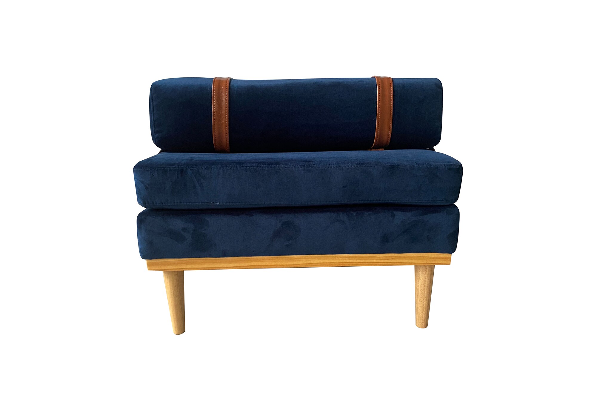 Daybed Samt blau Gästebett Tagesbett Bett Relaxliege Lounge