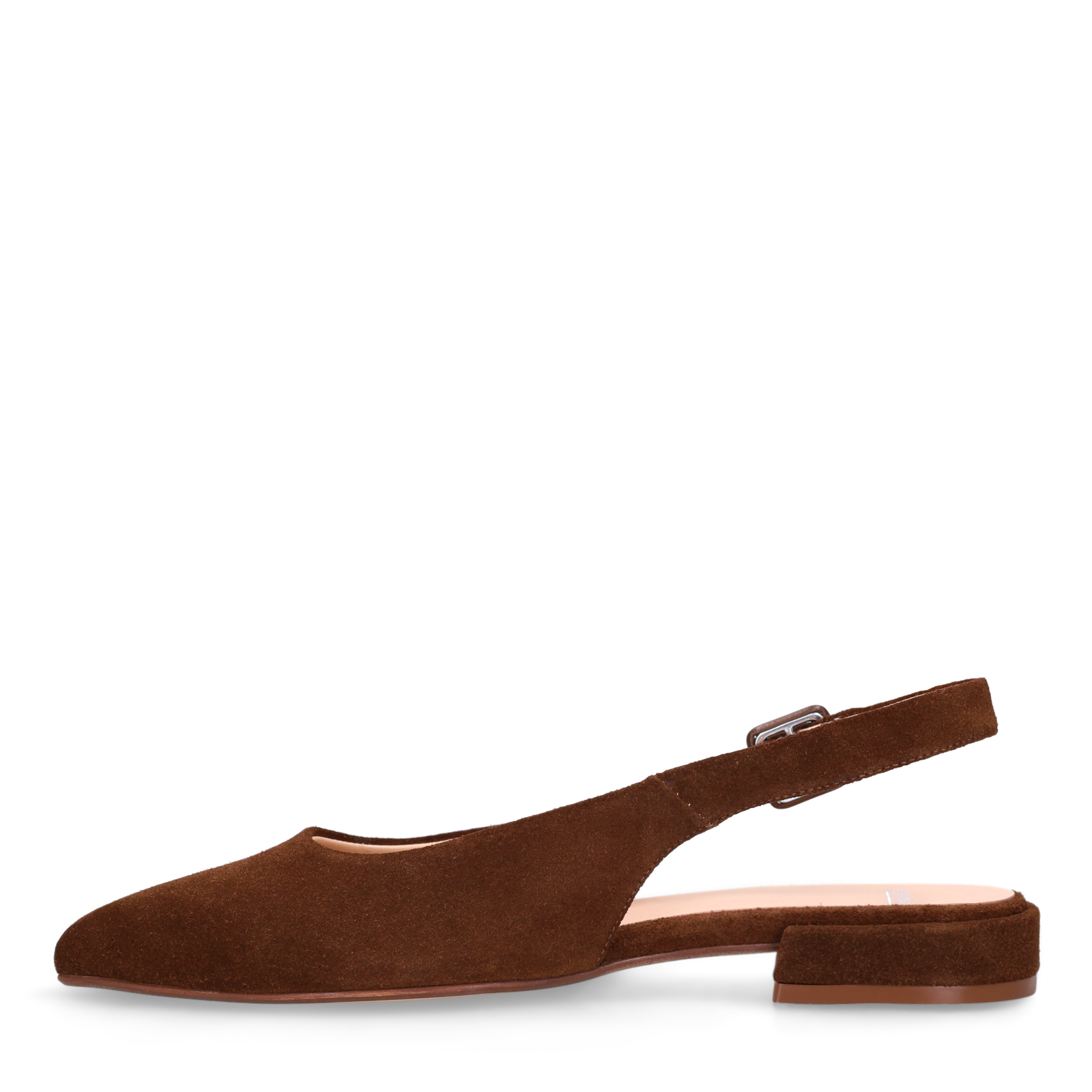 Taupe suède slingbacks