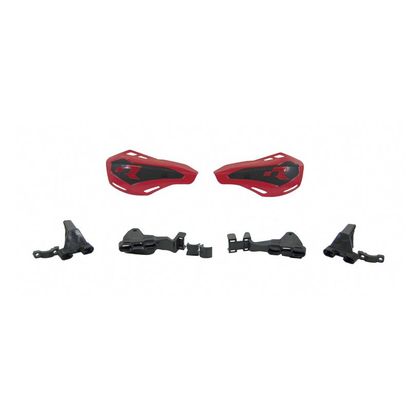 Protèges-mains R-tech Protege-mains Rouge HP1 avec kit montage CRF Universel - Rouge