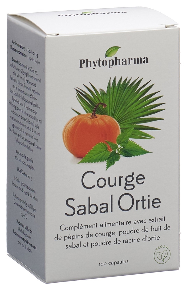 PHYTOPHARMA Kürbis Sabal Brennnessel<br>100 Stück, Dose, Kapsel