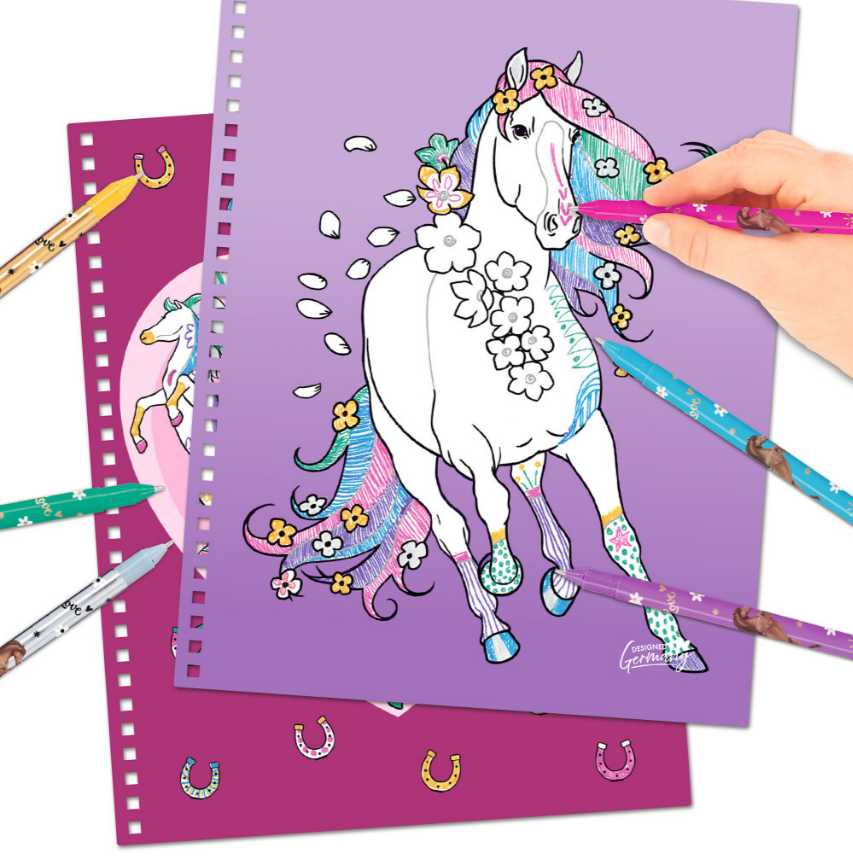 Miss Melody - Glitter Horse Bog m/gelpens