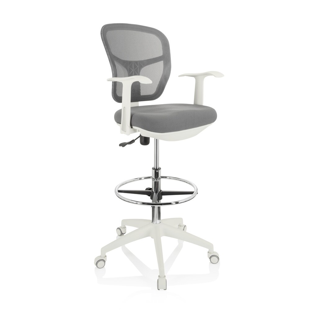 Counterstuhl TOP WORK 108 W Stoff/Netzstoff mit Armlehnen hjh OFFICE