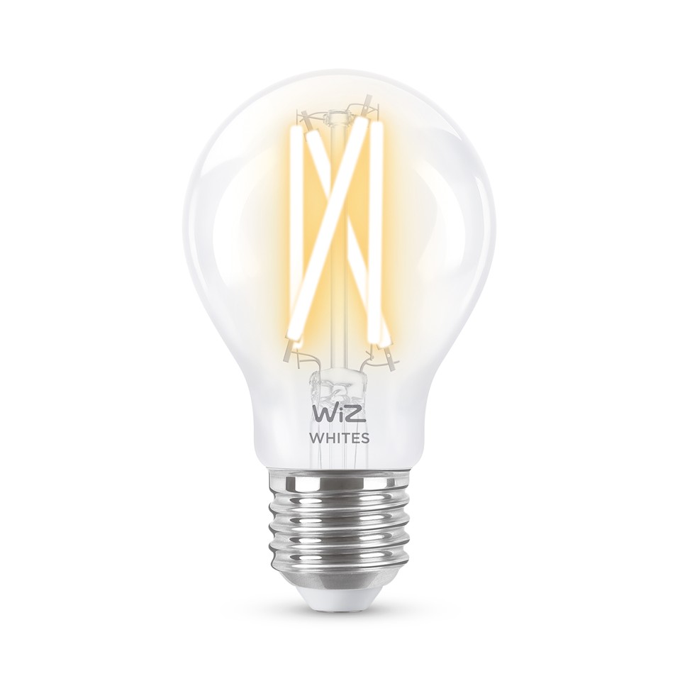 WiZ - A60 Clear-pære E27 Justerbar Hvid - Smart Hjem