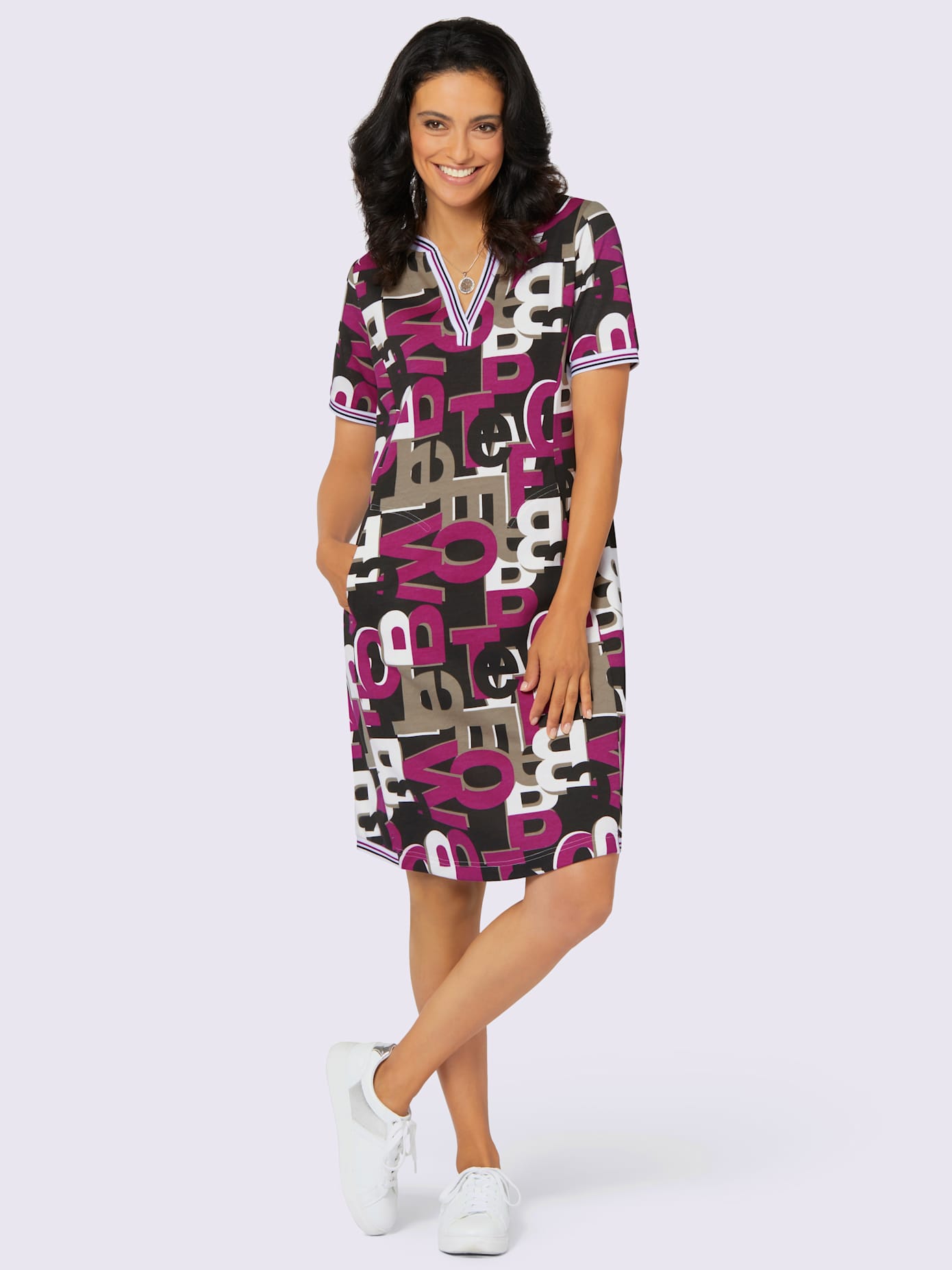 Robe en matière sweat 60% coton