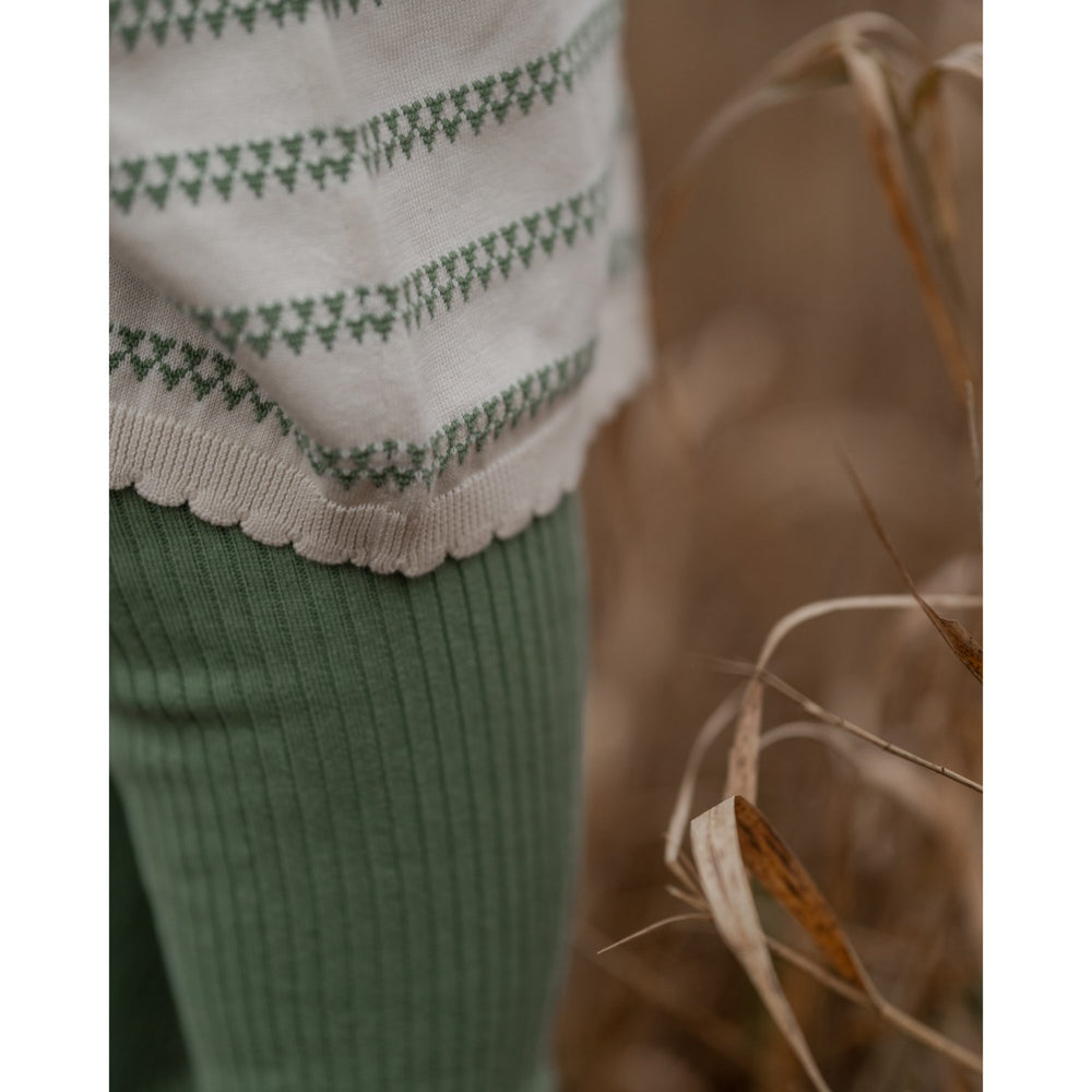 Køb Hanevild Shale Green Heart Cardigan
