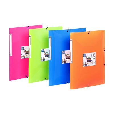 Viquel Happy Fluo - Chemise à élastiques - A4 - disponible dans différentes couleurs