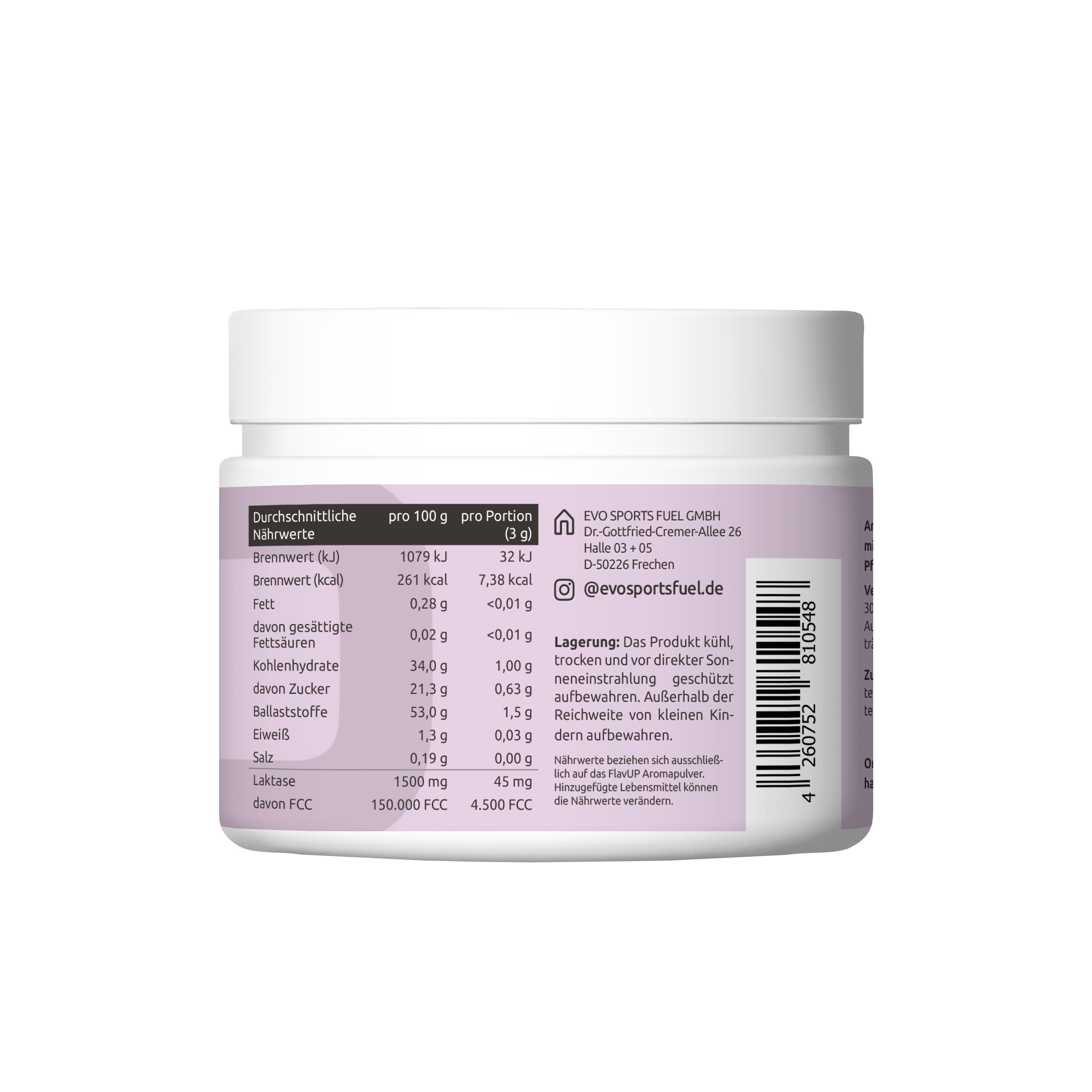 EVO FLAVUP PFIRSICH-MARACUJA AROMAPULVER