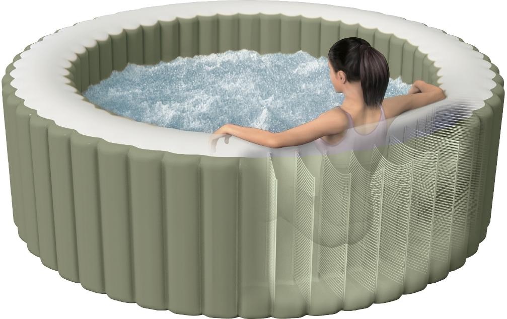 Intex Whirlpool »4-Personen Round Bubble Spa Set Ø 196«