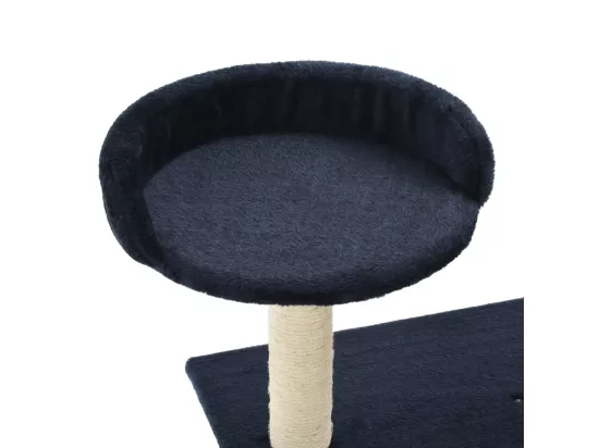 Arbre à chat avec griffoirs en sisal 95 cm Bleu foncé