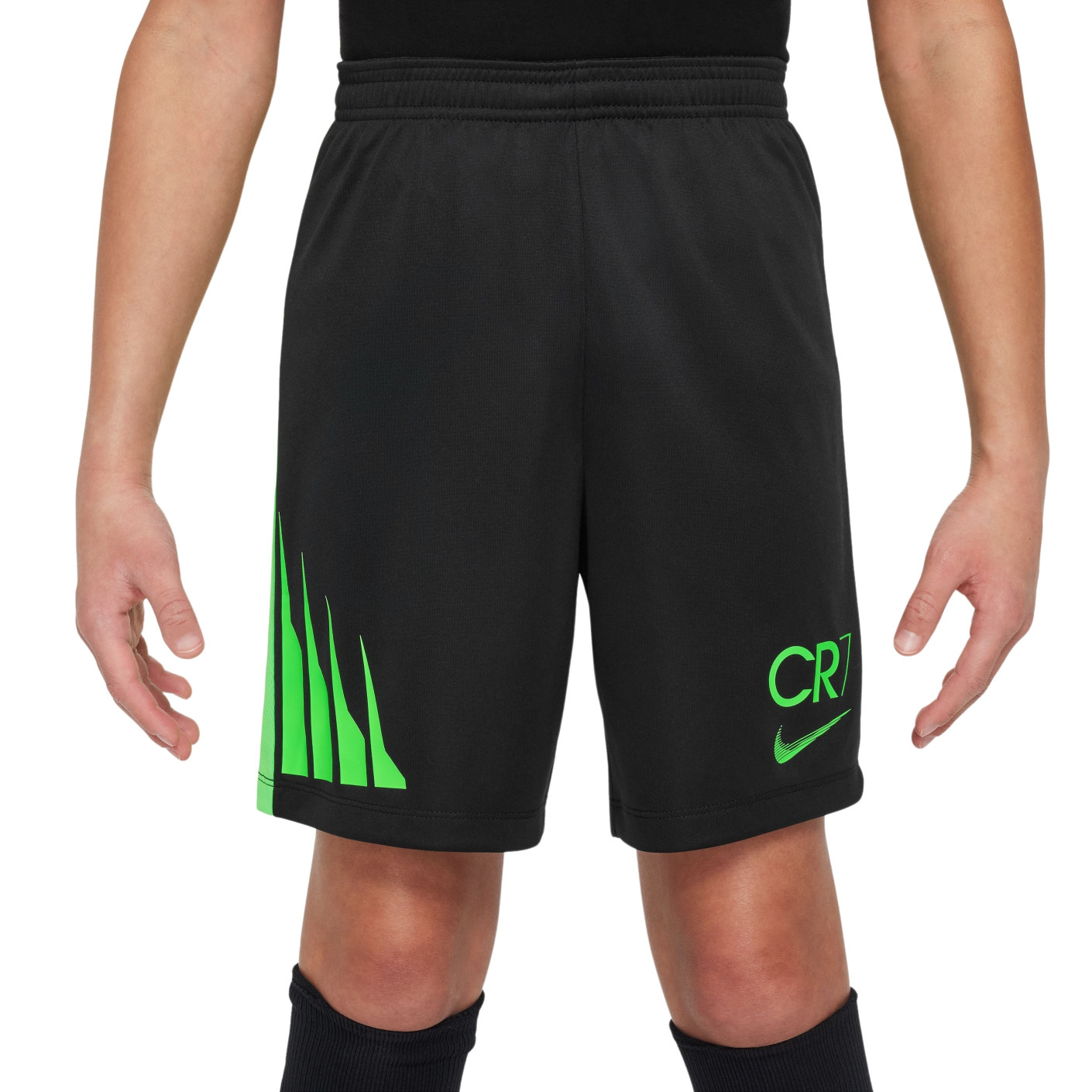 Nike CR7 Academy Trainingsbroekje Kids Zwart Felgroen