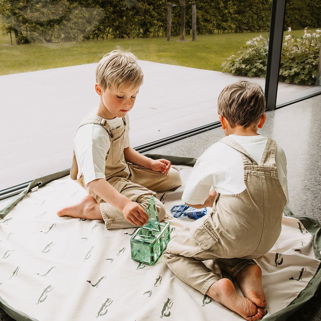 play&go speelkleed en opbergzak - croco