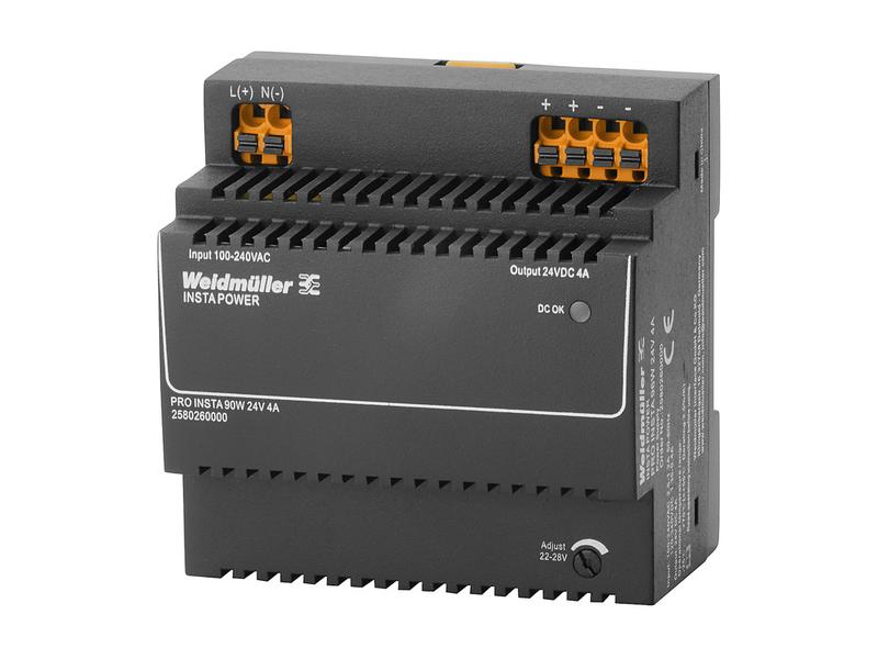 Weidmüller DIN-Schienennetzgerät PRO INSTA, 96 W, 24 V Schaltnetzgerät für die Bereitstellung von Gleichspannung