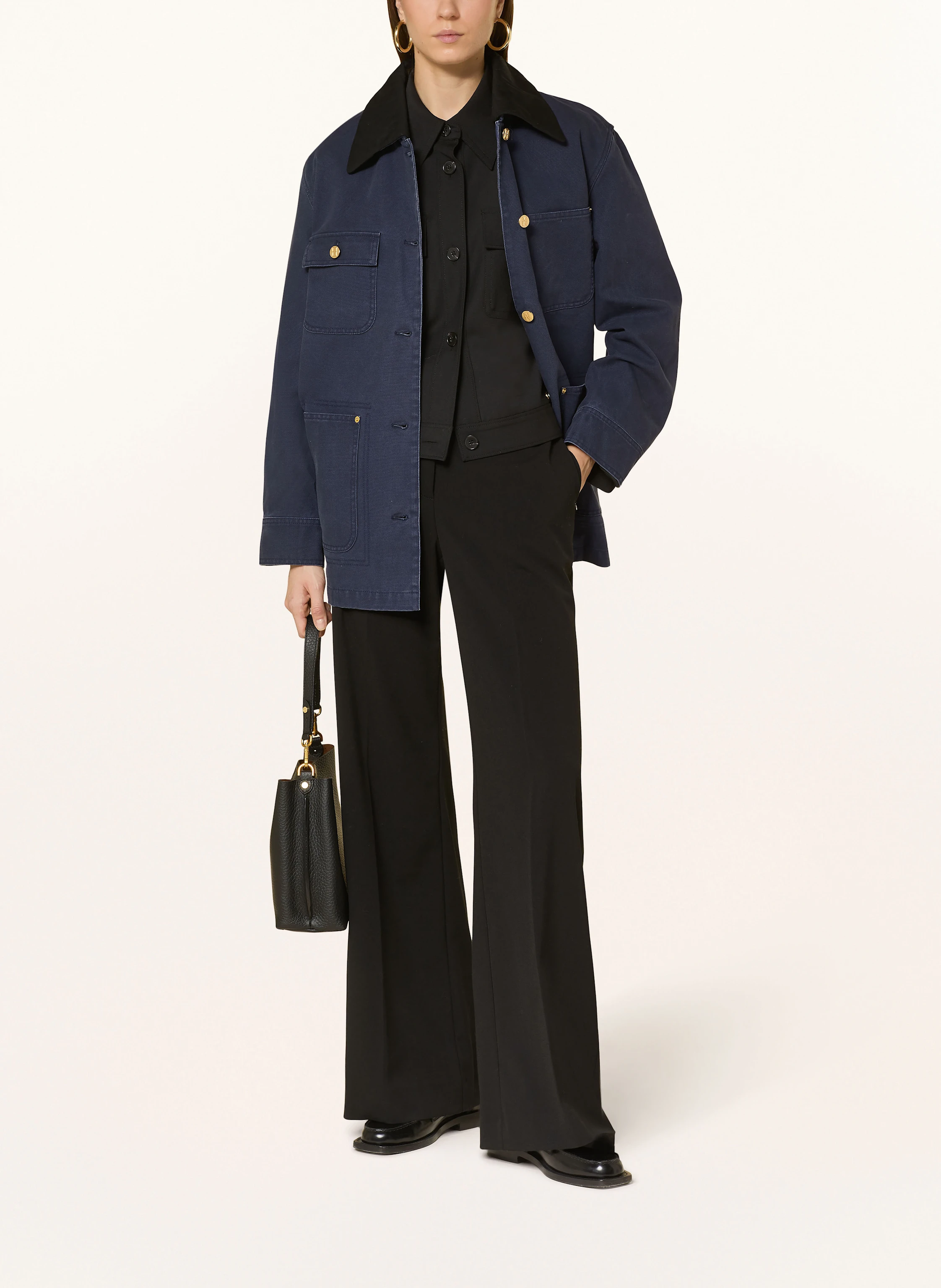 Marc O'Polo Overshirt mit abnehmbarem Kragen