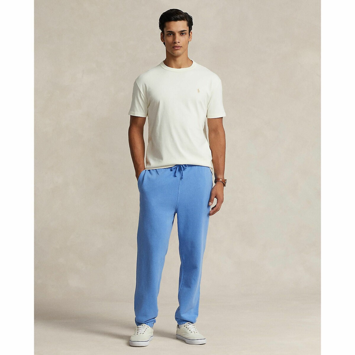 POLO RALPH LAUREN<br>Camiseta de malha com gola redonda