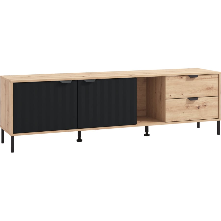 TV-Möbel Vandea, Dekor Eiche Artisan, 157 cm