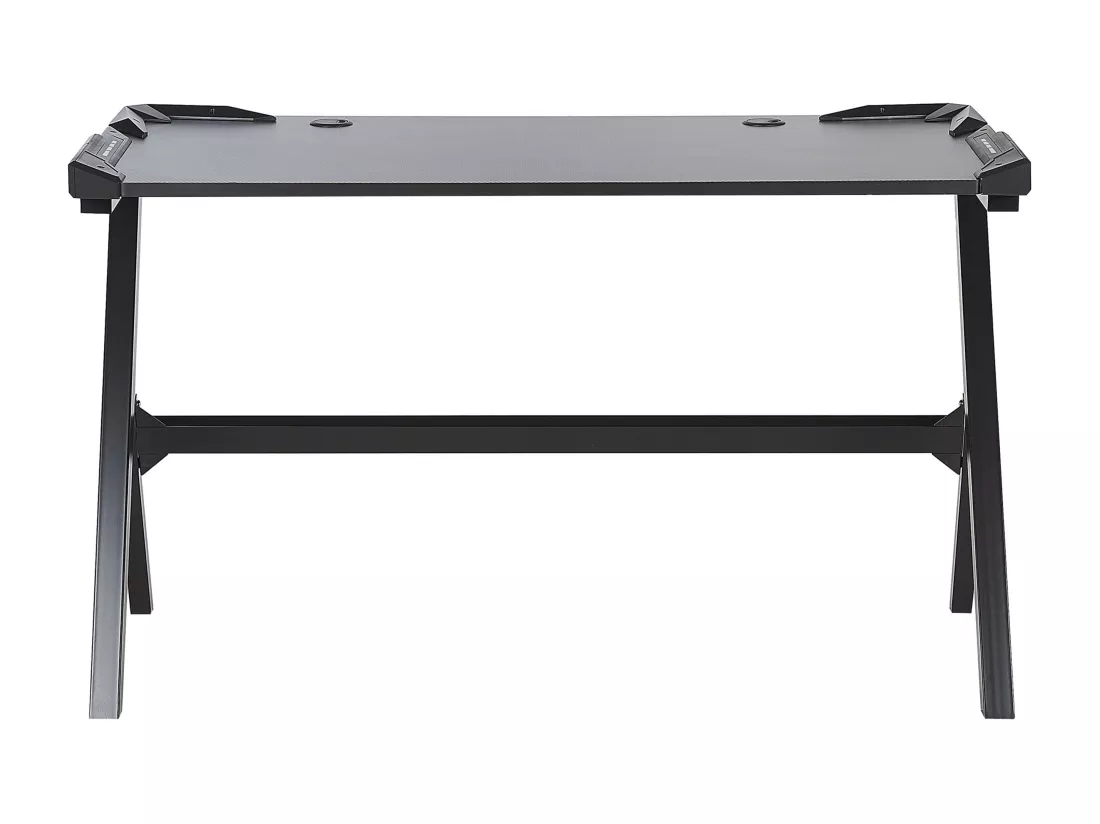 Bureau gamer éclairage LED 120 x 60 cm noir DANVERS