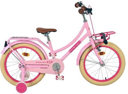 Volare - Excellent - Kinderfiets - Roze - 18 inch - 95% afgemonteerd