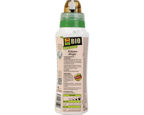 COMPO BIO kruidenmeststof 500 ml, vloeibare meststof met natuurlijke voedingscomplexen