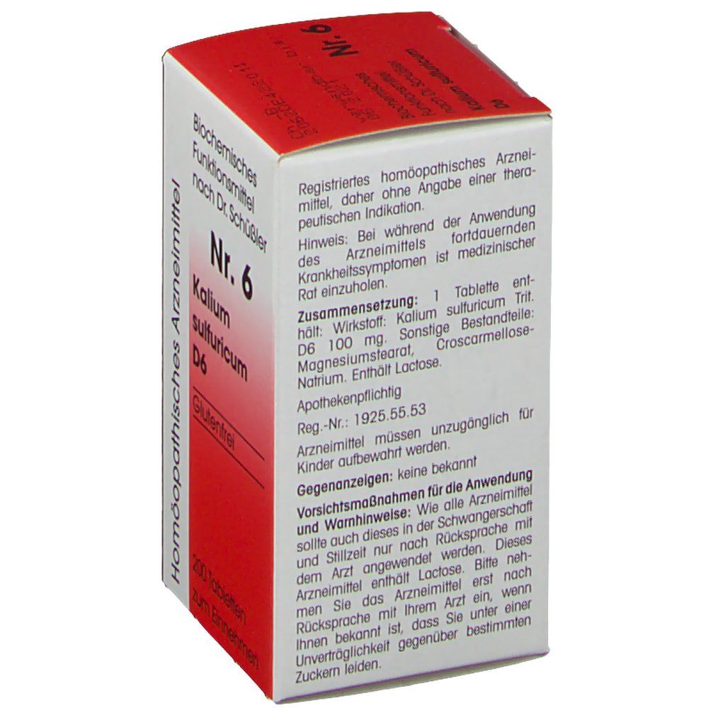 Biochemie 6 Kalium sulfuricum D6 Tabletten