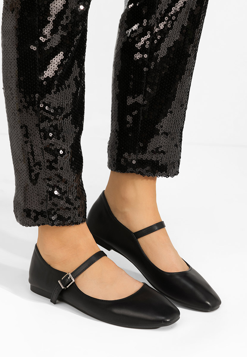 Ballerines femme noirs Larraine
