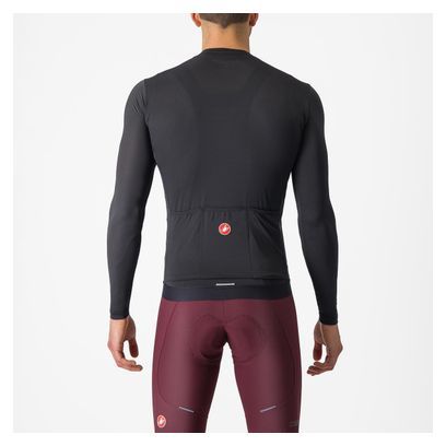 Maillot Manches Longues Castelli Espresso Gris Foncé
