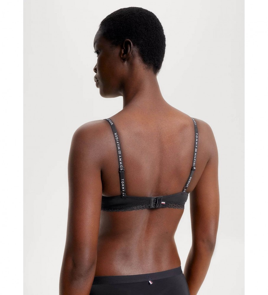 Sutiã Tommy Hilfiger Tonal Lace na cor preta