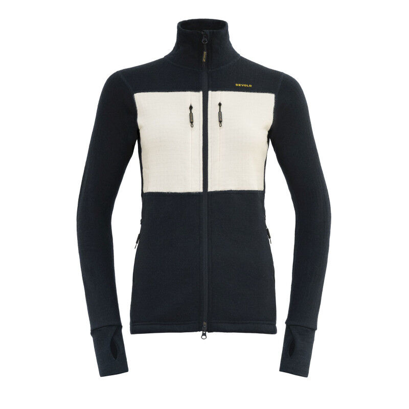 Egga Grid Merino Jacket - Polaire en laine mérinos femme