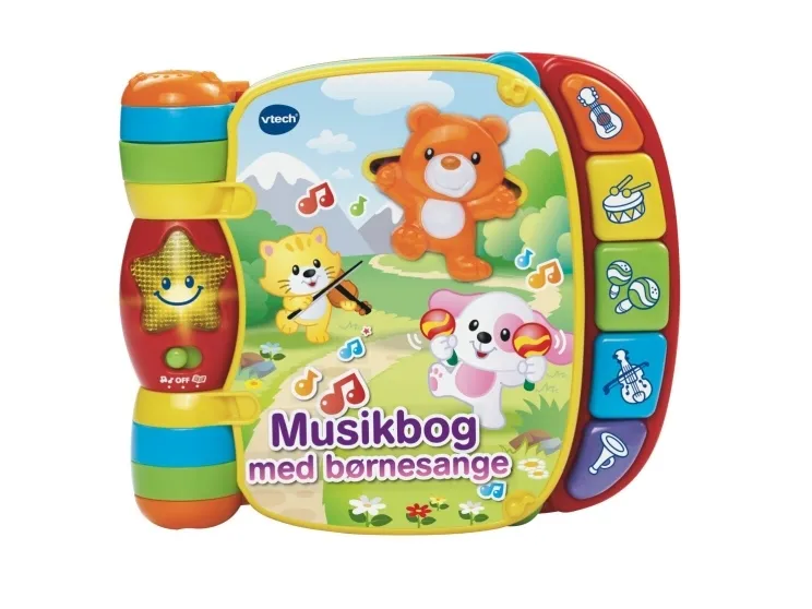 Vtech Baby musikbog med børnesange - DK