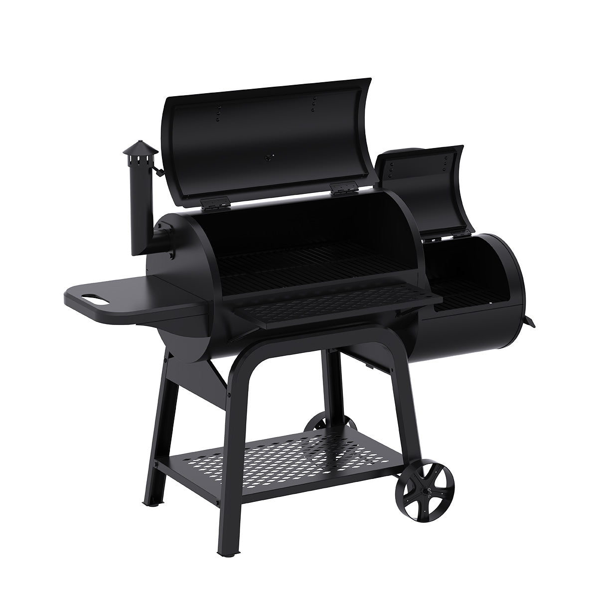 Patton Smoker Houtskoolbarbecue Oklahoma - Zwart