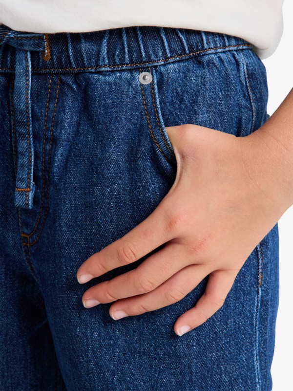 Thousand Stars Pantalon en velours Bleu Fille 4-16