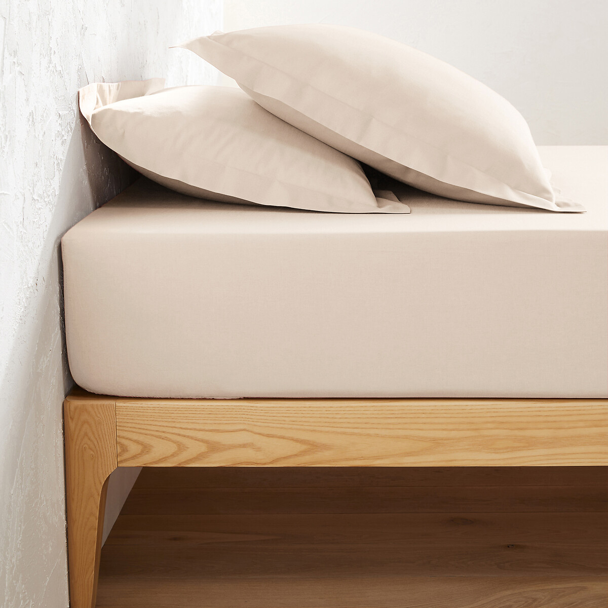 LA REDOUTE INTERIEURS<br>Lençol de baixo liso em tecido tergal, bainha de 25 cm, Scenario