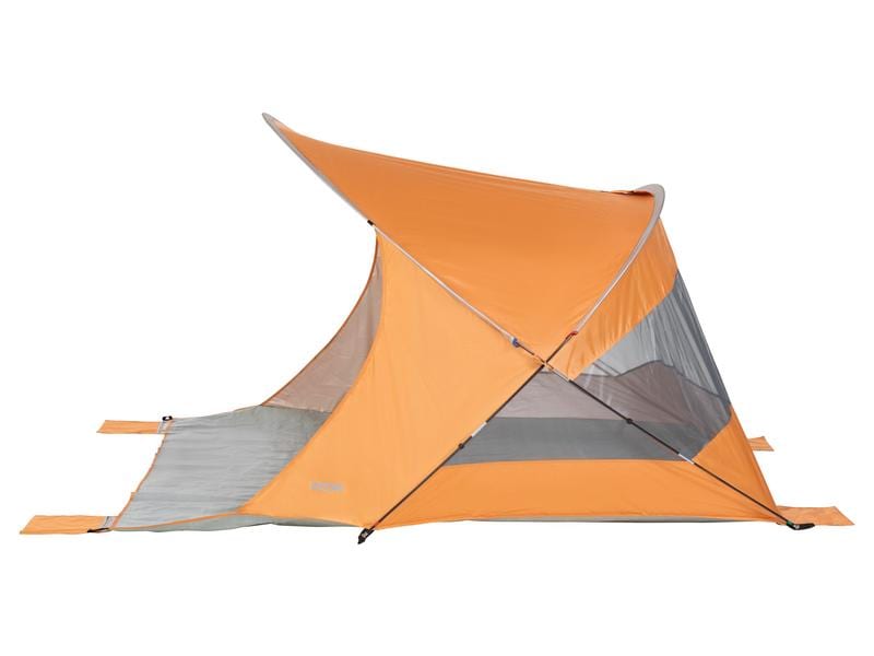 KOOR Strandzelt Hippo, Peach Strandmuschel schützt vor Sonne, Wind und leichtem Regen