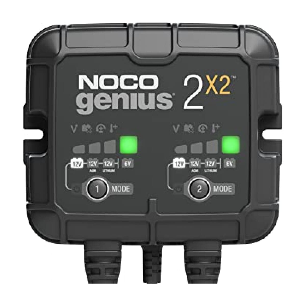 NOCO Elektronisk Batterilader 6/12V 2x2A (2-kanaler)