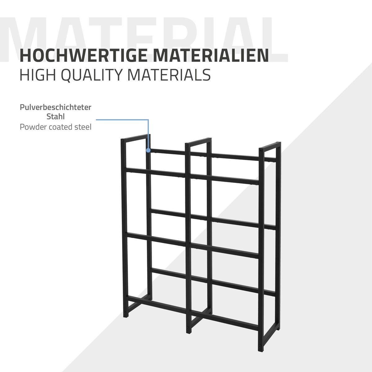 ML-Design drankkrattenrek voor 6 kratten, 91x31x116,5cm, staal, vrijstaand, stand-alone rek voor drankkratten, drankenrek, krattenrek, bierkrattenrek, drankkrattenstandaard, krattenstandaard