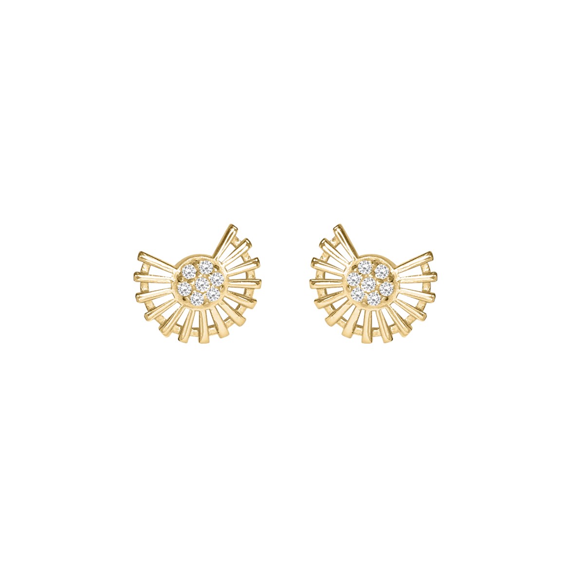 Boucles d'oreilles plaquées or oxyde